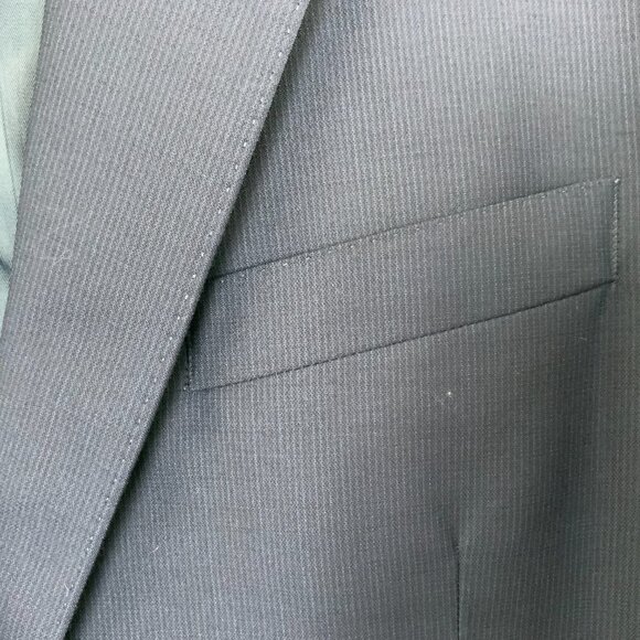 Peter Millar Men's Navy Blue Blazer Long Sleeve Classic 100% Wool Sz 42R - Picture 16 of 16